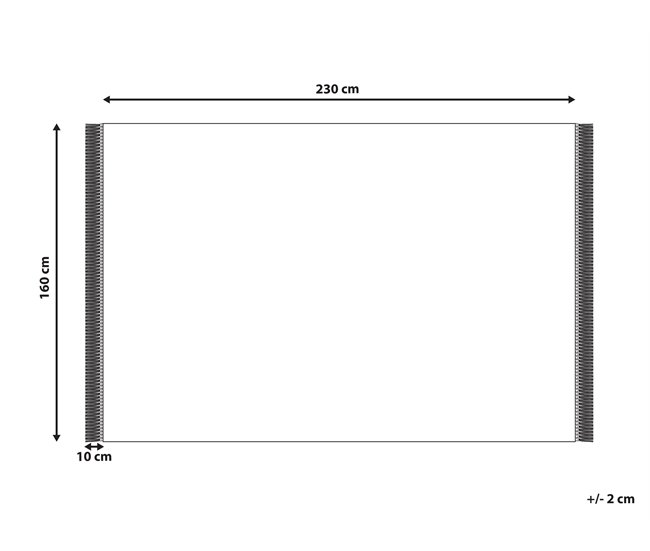 Beliani Pelos curtos ELDES 160x230 Bege