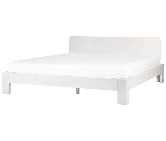 Beliani Cama Pinho ROYAN 189x210 Branco