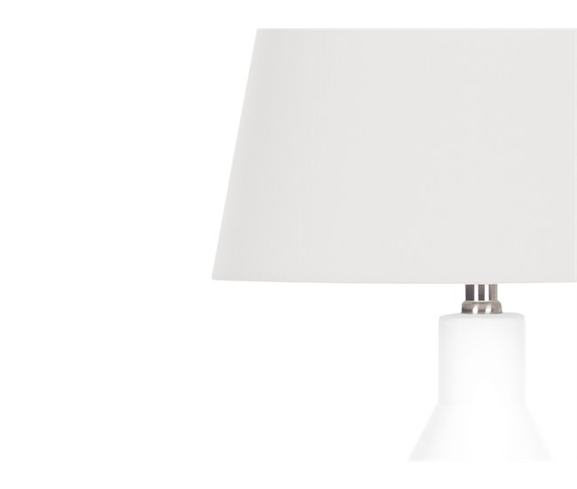 Beliani Candeeiro de mesa LAMBRE Branco