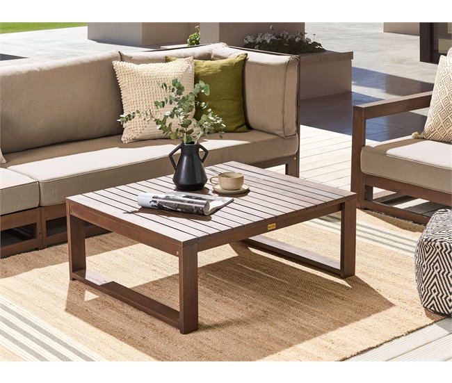 Beliani Mesa de jardim TIMOR Vermelho
