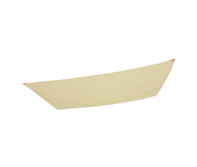 Toldo de vela de sombra rectangular Aktive Garden cor creme Creme