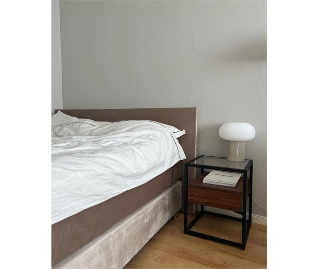 Beliani Cama continental Veludo CONSUL 171x212 Bege
