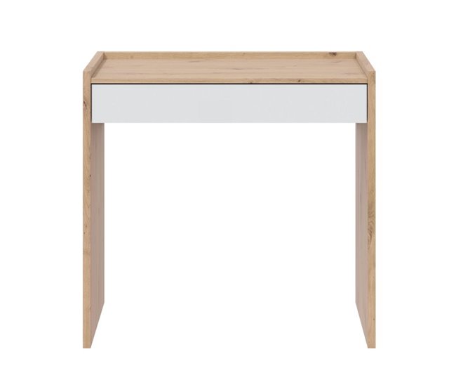 Mesa escrivaninha com gaveta Bege