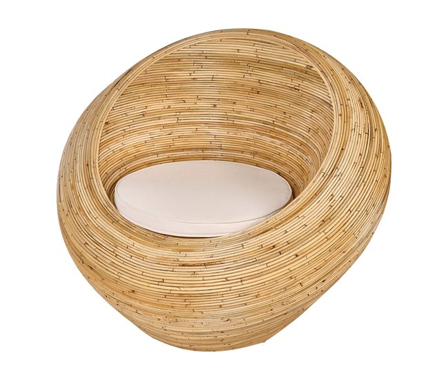 Beliani Conjunto lounge Rattan/vime MAIORI Natural