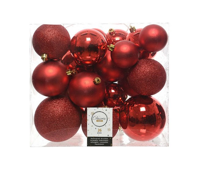 Bolas de Natal Vermelho