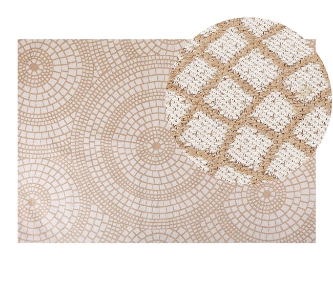 Beliani Entrelaçado ARIBA 160x230 Bege
