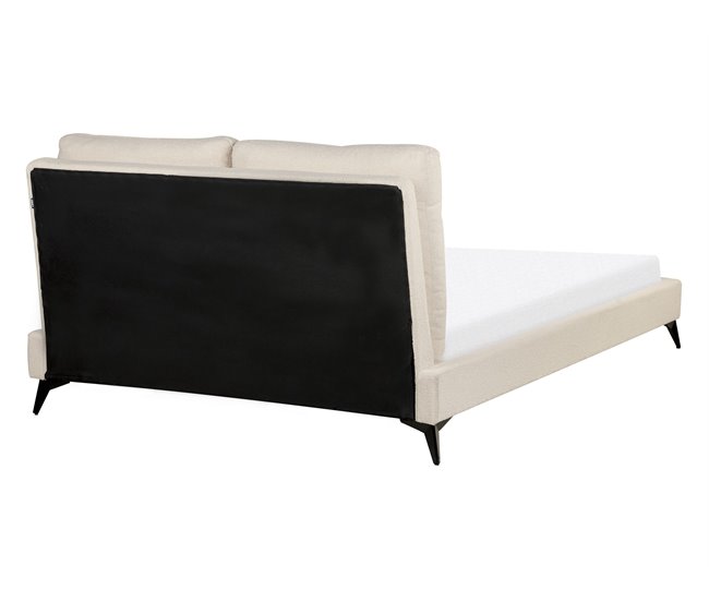 Beliani Cama Bouclé MELLE 155x240 Bege