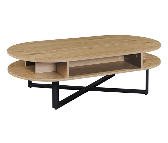 Mesa de centro elevável cor carvalho LIA Carvalho