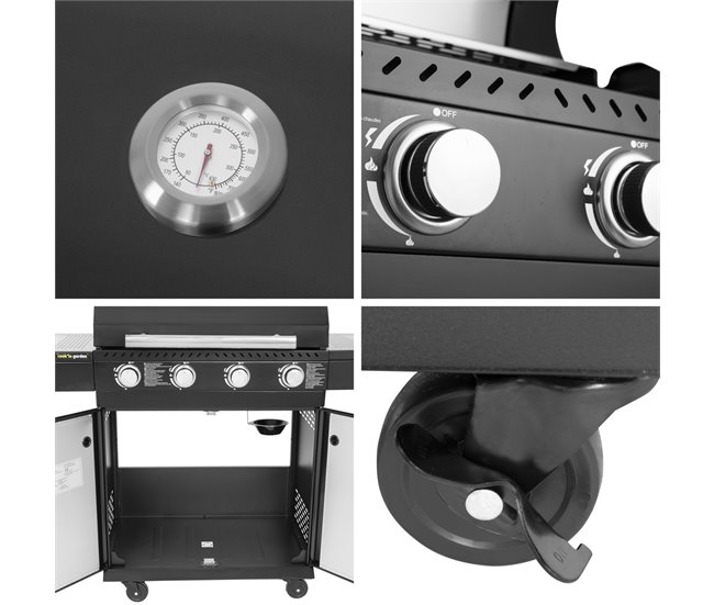Cozinha exterior modular Preto