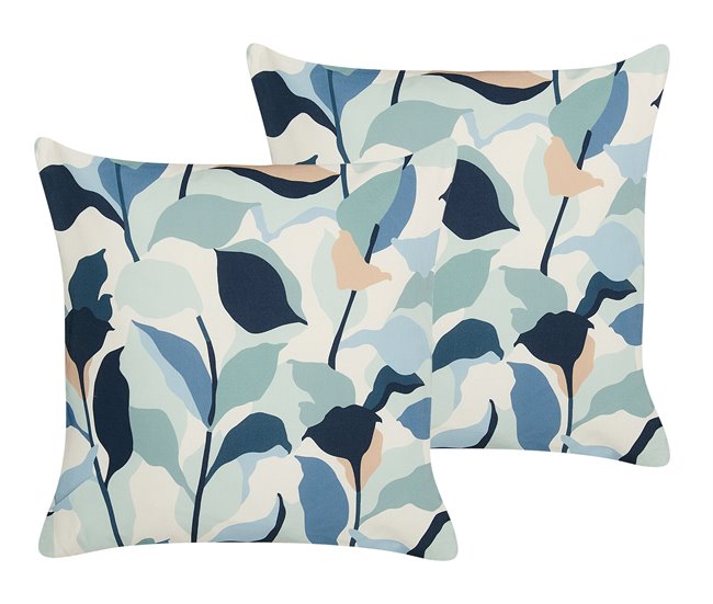 Beliani Almofada de jardim VEGLINO 45x45 Azul