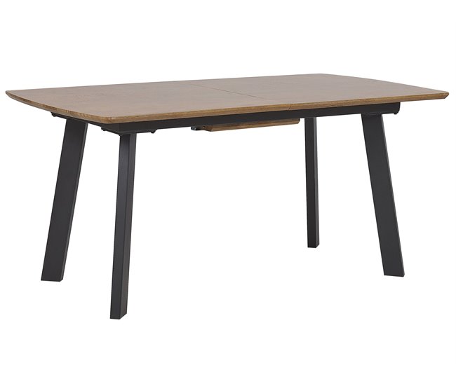 Beliani Mesa de jantar SALVADOR 90x160 Castanho