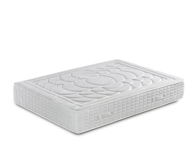 Colchão de molas ensacadas com espuma viscoelástica : 27cm : Efeito relax : 7 zonas de conforto : Elevada firmeza 