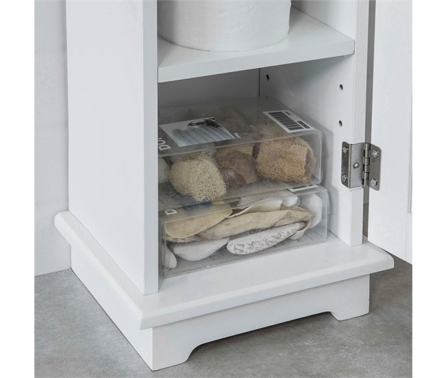 Suporte para papel higiénico FRG177-W SoBuy Branco