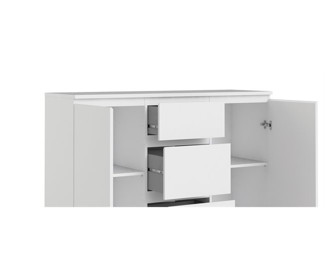 Aparador 2 portas e 3 gavetas NOVA Branco