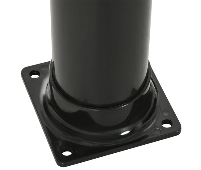 Duche Solar Exterior Liga de Zinco Outsunny Preto