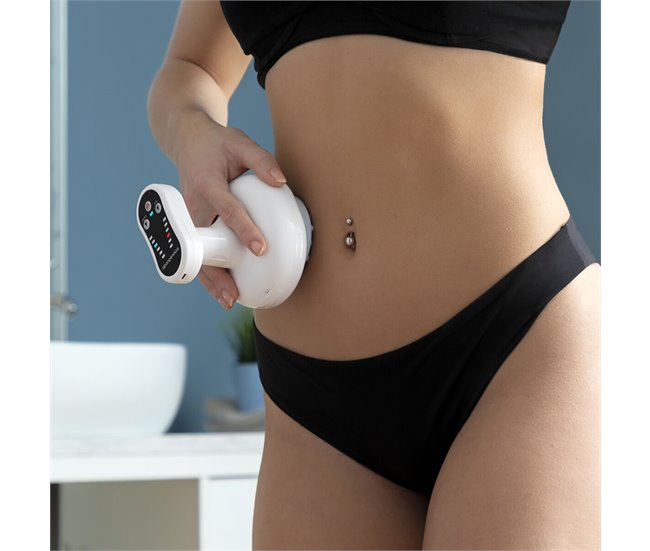 Aparelho de Massagem Anticelulítico Recarregável por Sucção e Calor .. Branco