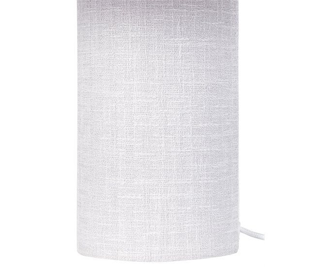 Beliani Candeeiro de mesa MALIPS Cinza Claro