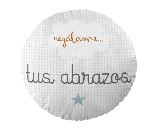 ALMOFADA REDONDA COM RECHEIO DÁ-ME Estampado