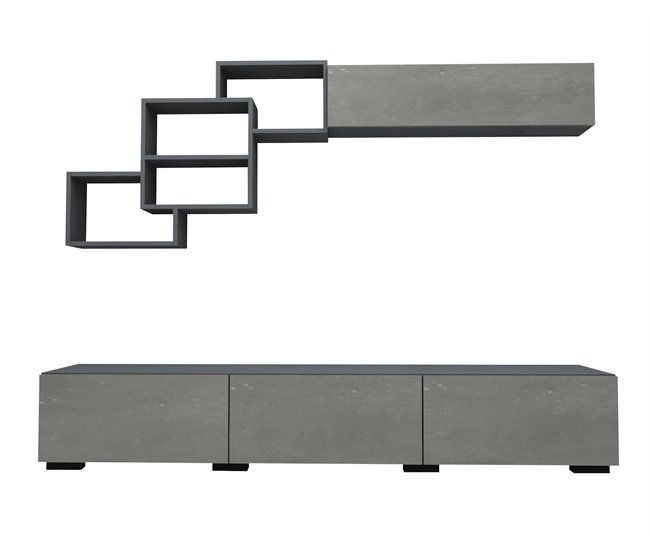 Compacto de TV 210cm FREE cor cinza Cinza