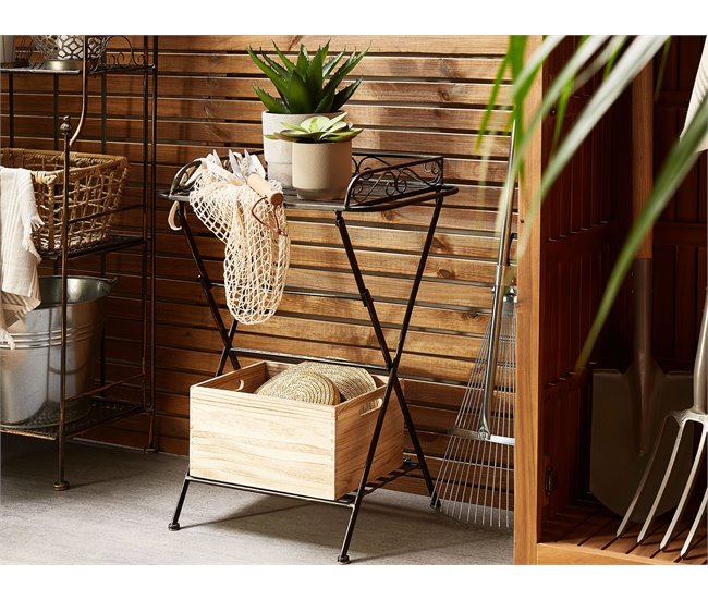 Beliani Mesa de apoio ANCUD 35x40 Preto