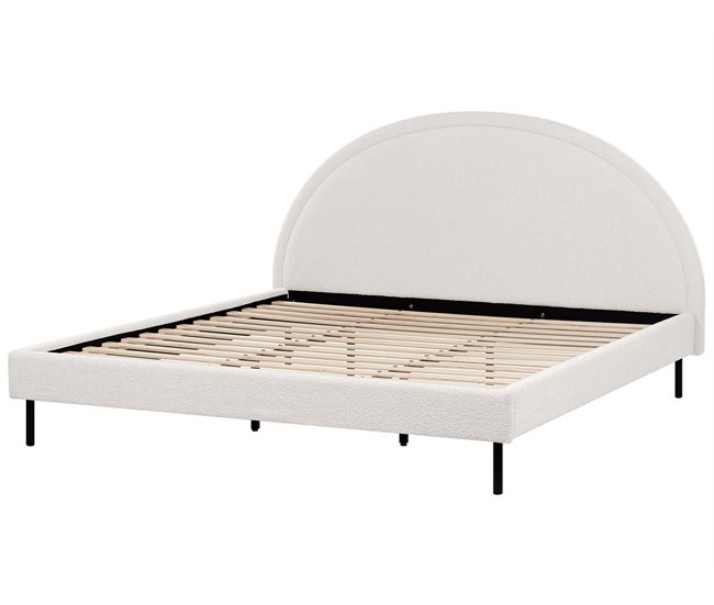 Beliani Cama Bouclé MARGUT 192x214 Bege
