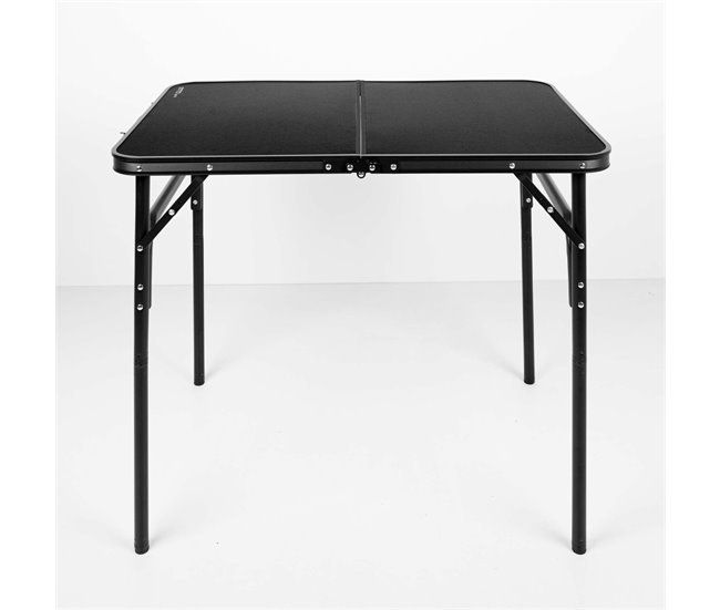 Aktive Mesa de acampamento dobrável preto antiderrapante c/sistema de nivelamento Preto