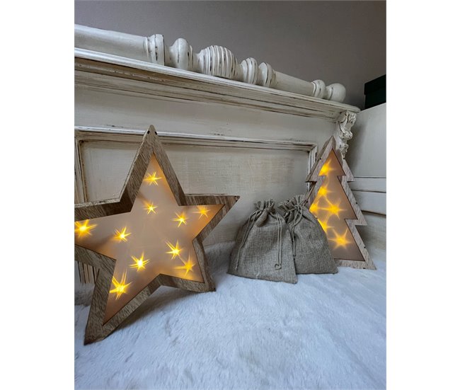 Beliani Figura decorativa JUVA Castanho