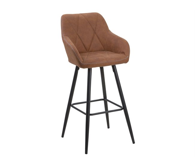 Beliani Silla de bar DARIEN Dourado