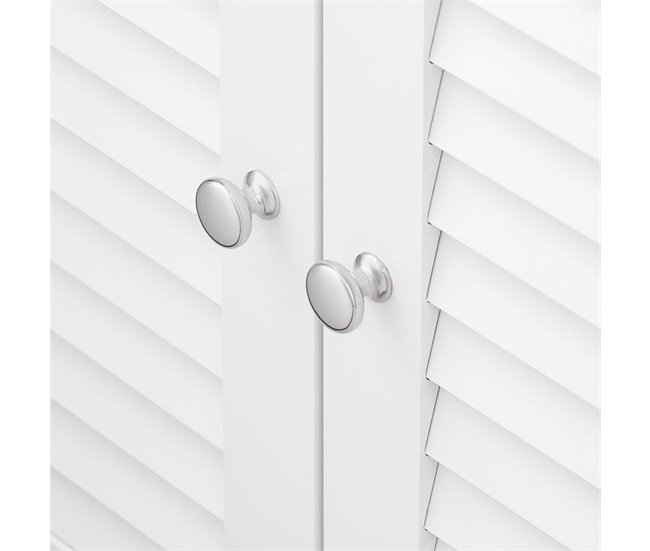 Armário de lavatório para lavatório FRG237-WN SoBuy PT Branco/ Madeira