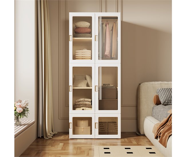 Armário Dobrável Portátil Branco