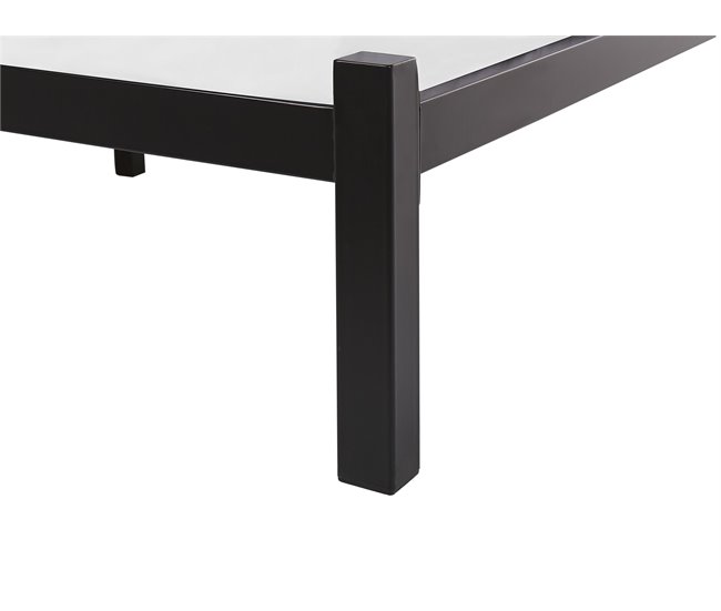 Beliani Cama com estrado Aço CLAMART 167x210 Bege