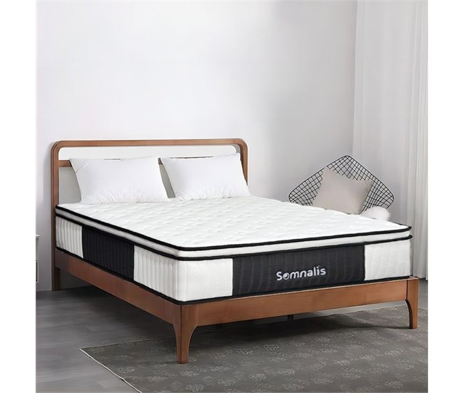 Colchão MAX DIVANY 4.0 140x190cm. Ensacadao e Visco SOMNALIS Branco