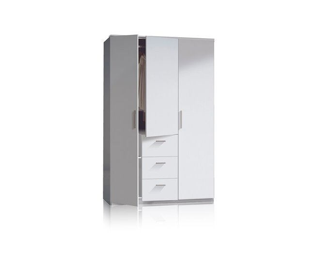 Armário de 3 portas Lexor Branco Brillo