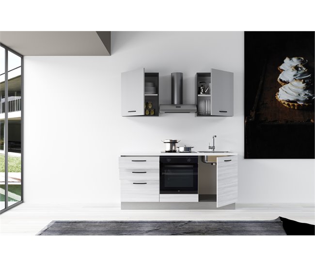 Cozinha GILDA 2.0 Direita Branco/cinza