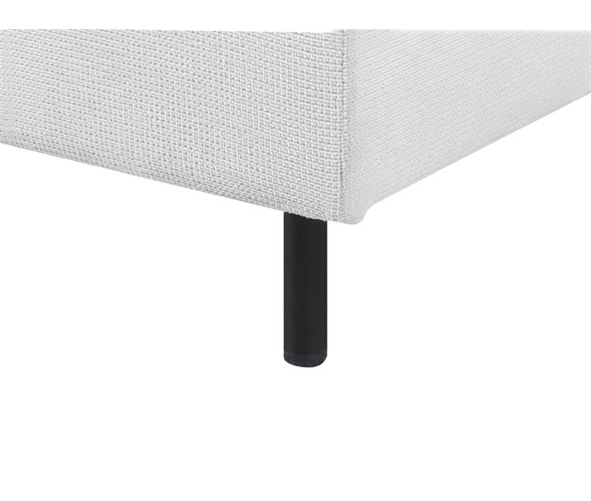 Beliani Sofá modular Poliéster EGERIS Cinza Claro