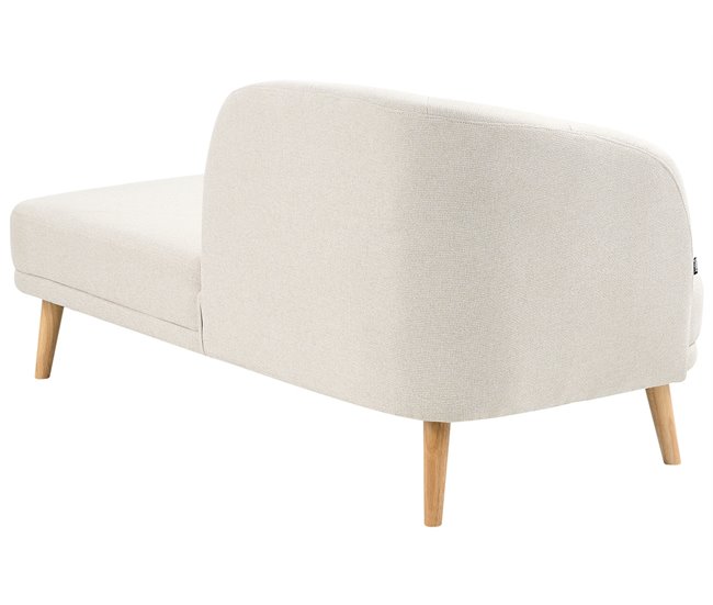 Beliani Chaise longue à esquerda Poliéster TANLAY Bege