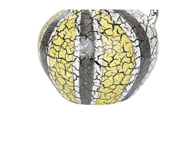 Beliani Jarrón decorativo MALAKKA Branco/ Bege