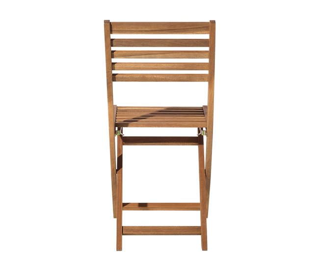 Beliani Conjunto bistrô FIJI Castanho