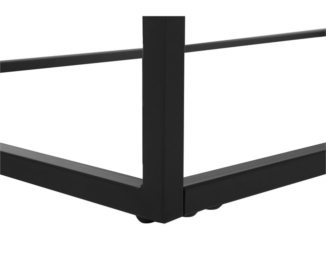 Beliani Mesa de centro ALTOS 64x104 Cinza Escuro