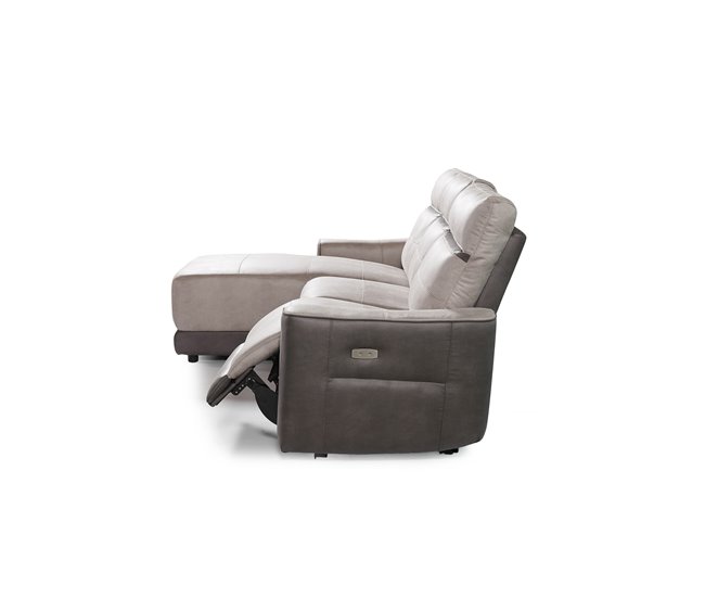 Chaise longue relax eléctrico MOON Cinza