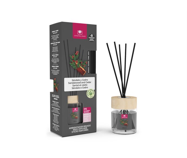 Ambientador para a casa mikado AZAHAR y MANDARIN 35 ml Preto