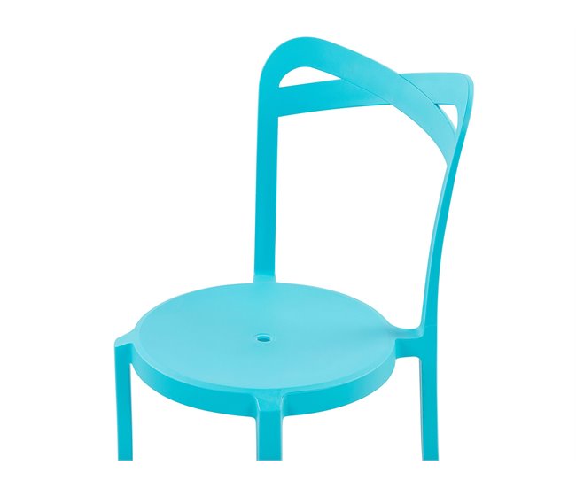 Beliani Conjunto de refeição SERSALE/CAMOGLI Turquesa