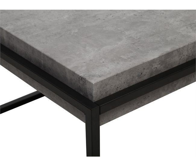 Beliani Mesa de centro ALTOS 64x104 Cinza Escuro