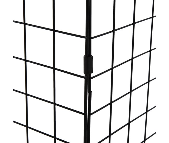 Protetor de Lareira Metal HOMCOM Preto
