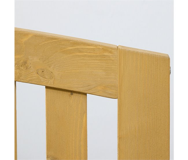 Banco de Exterior Madeira de Abeto Outsunny 143x51 Laranja