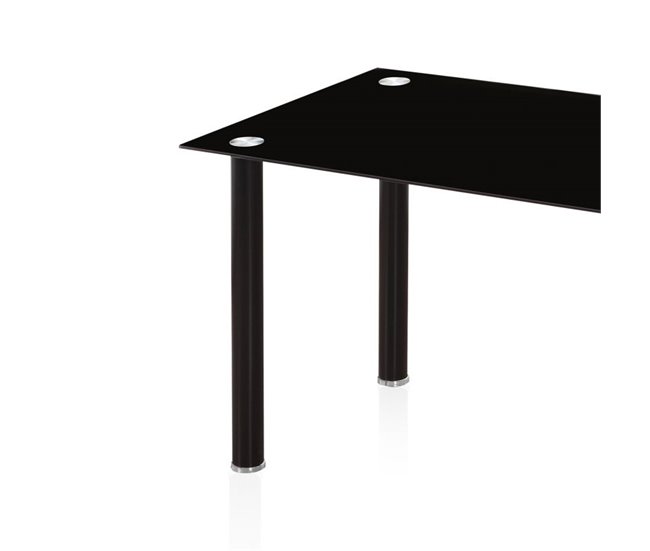  Mesa de jantar Ake 80x80 Preto