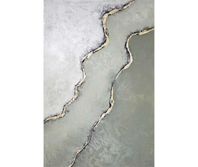 Pintura original onda verde xxl 118cm marca marcomueble