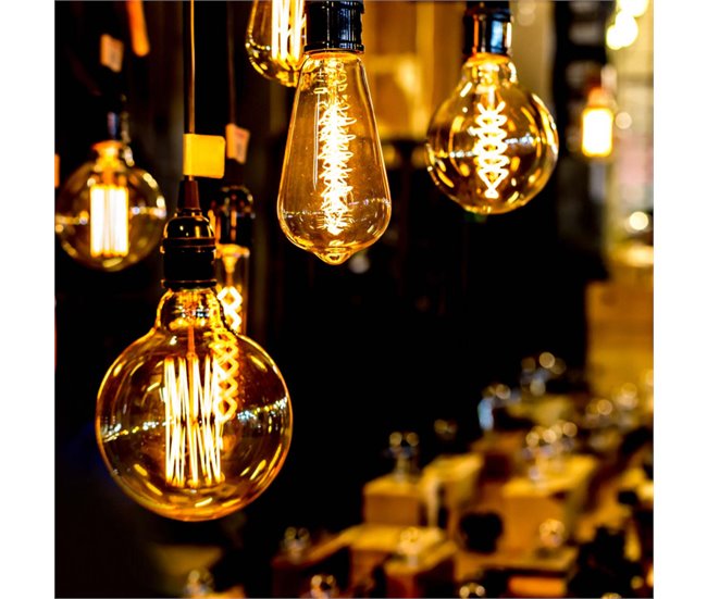 Lâmpada LED Globo Gigante 7hSevenOn Vintage Amarelo