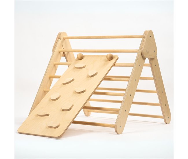 Conjunto Triângulo Pikler e Rampa de Escalada Natural