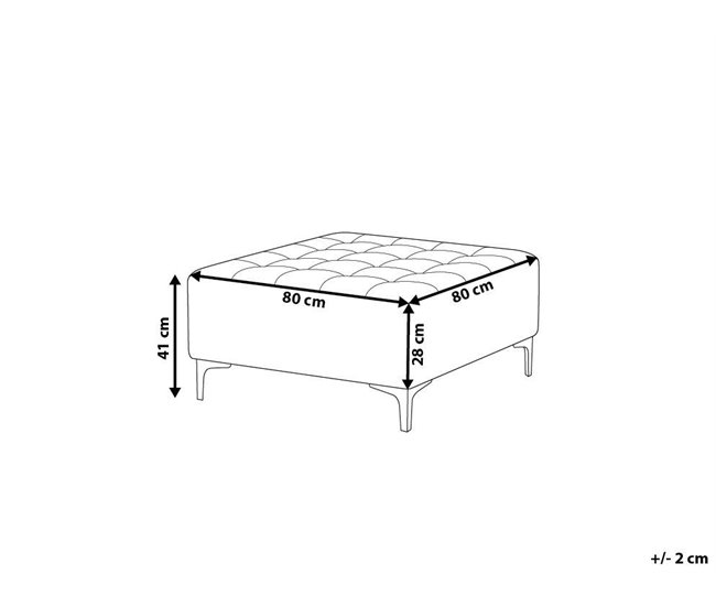 Beliani Reposapiés ABERDEEN Azul